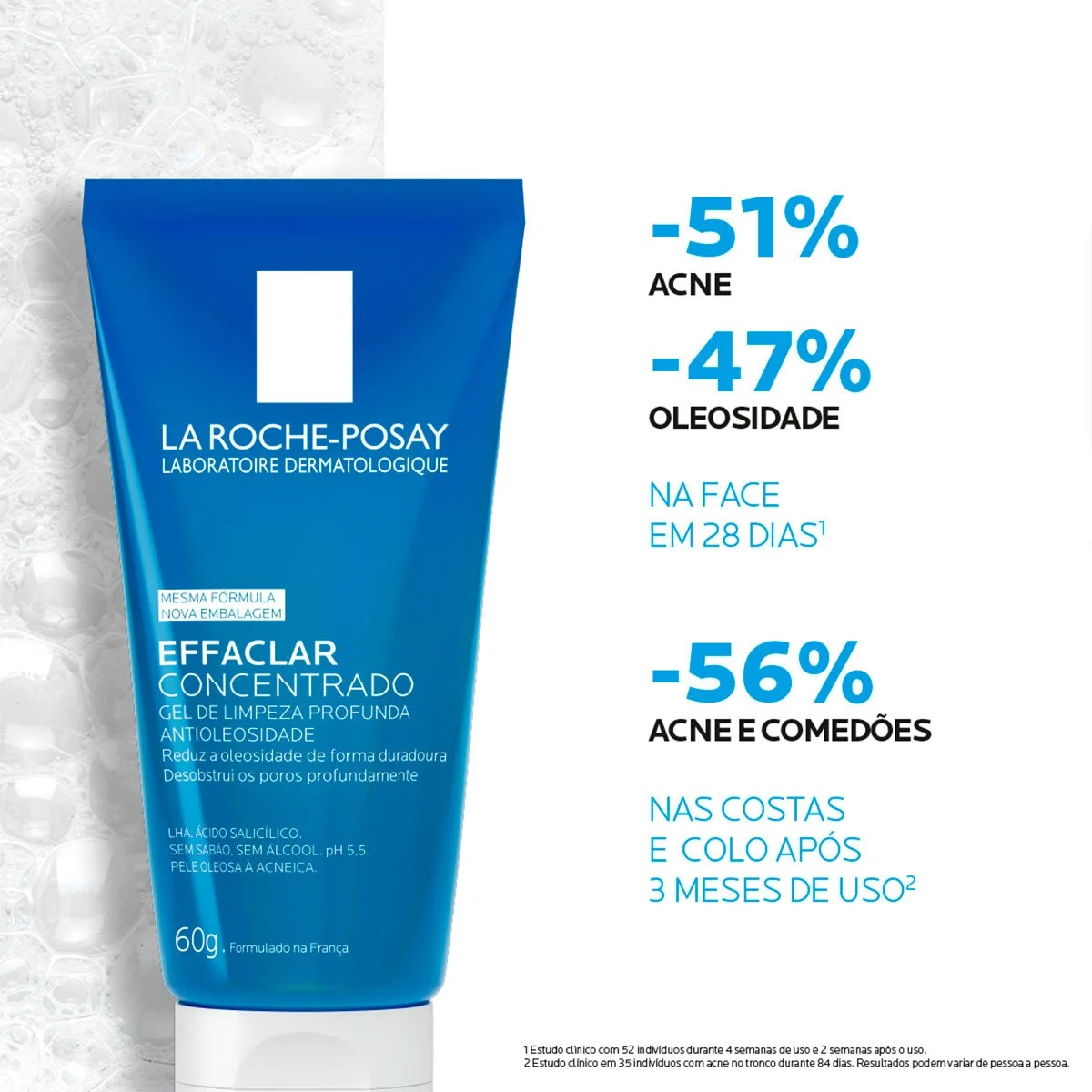 La Roche-Posay Effaclar Concentrado Gel de Limpeza Facial 300g - Imagem 2